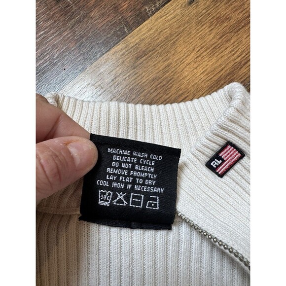 Polo Jeans Ralph Lauren preppy Tight Knit Full Zip Colorblock Small Pink Jacket - Picture 5 of 7